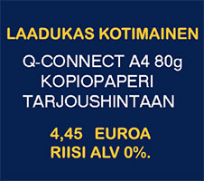 Kopiopaperi Q-Connect hintaan 4,45 euroa riisi